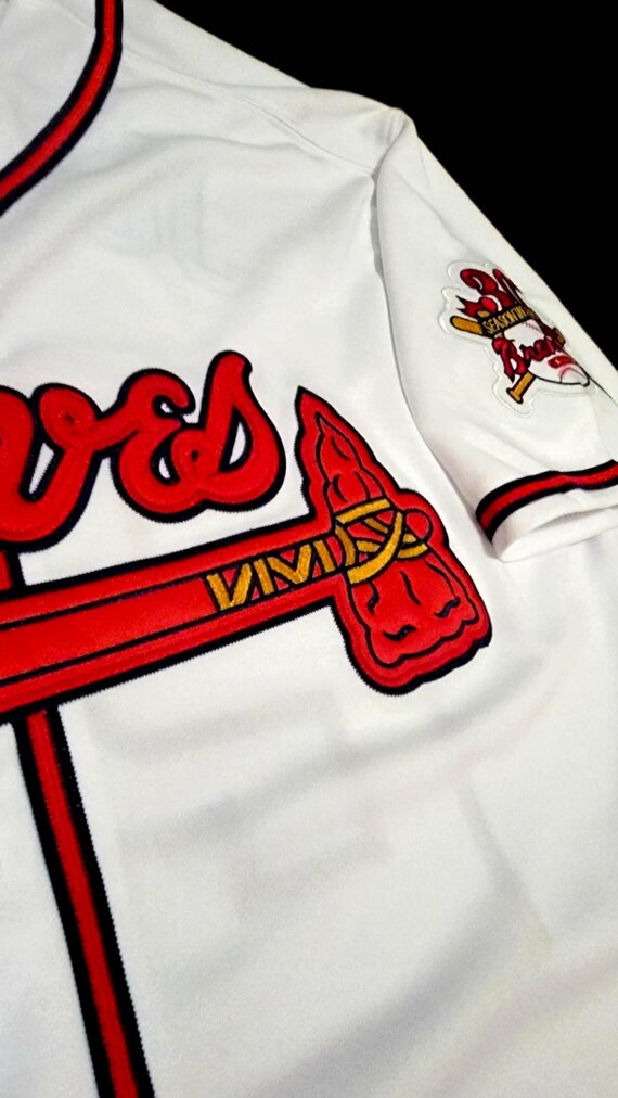 David Justice Jersey Atlanta Braves 1995 World Series Retro Etsy