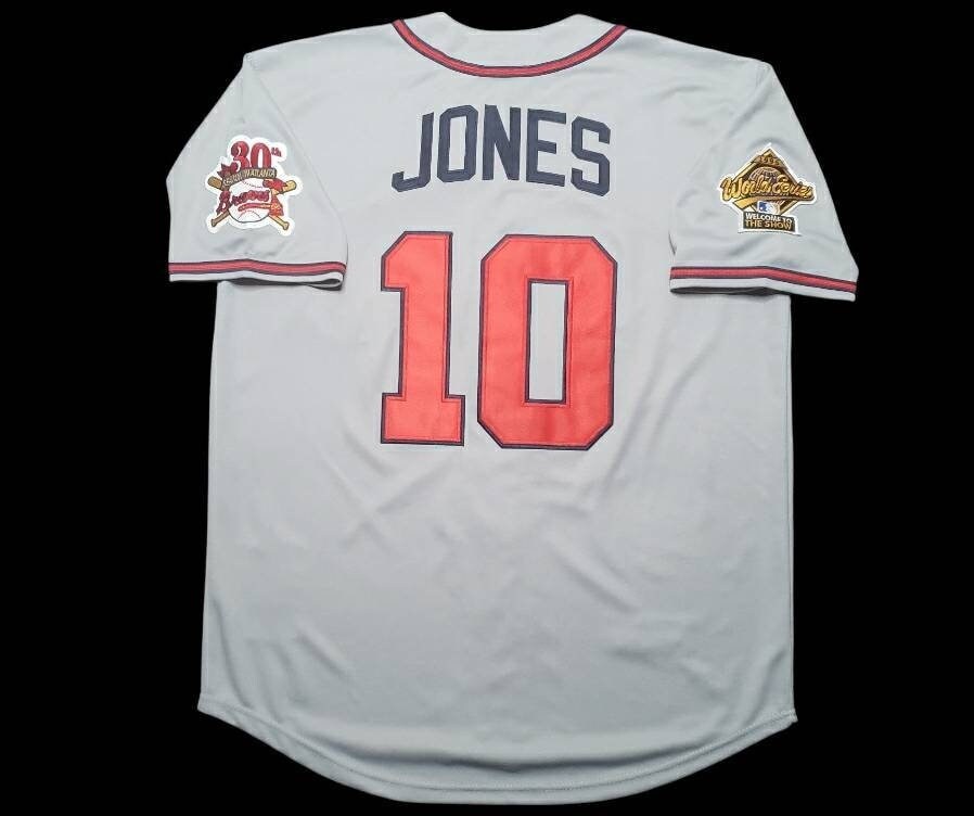 1995 World Series why did Chipper's Gray Jersey say C. Jones