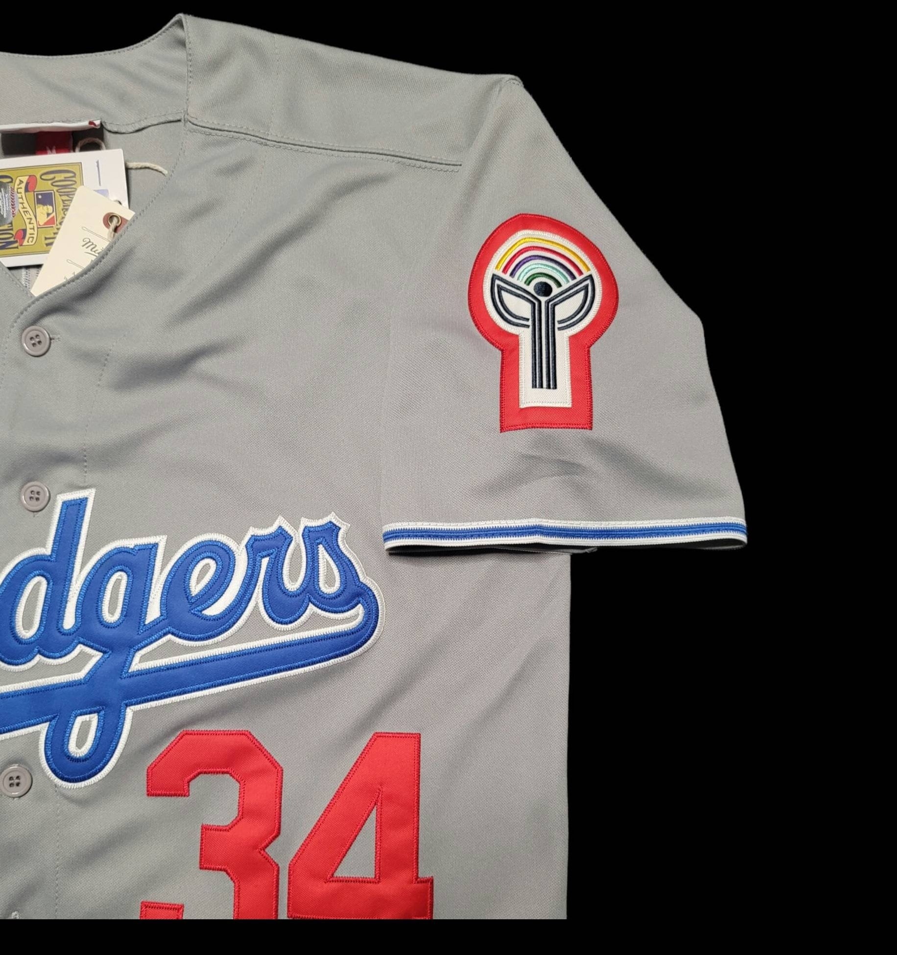 XclusiveTreasures Fernando Valenzuela Jersey Los Angeles Dodgers 1981 World Series Throwback Gray Birthday/Christmas Gift Idea! Sale! Limited Time Only! 3XL