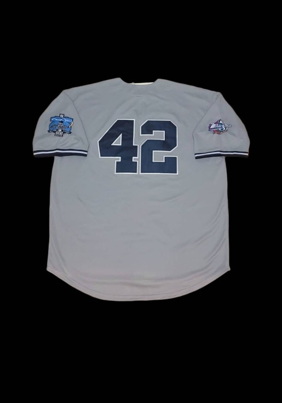 XclusiveTreasures Mariano Rivera Jersey New York Yankees 1998 World Series Throwback Jersey Road Grey New with Tags Stitched Birthday Idea Autographs 3XL