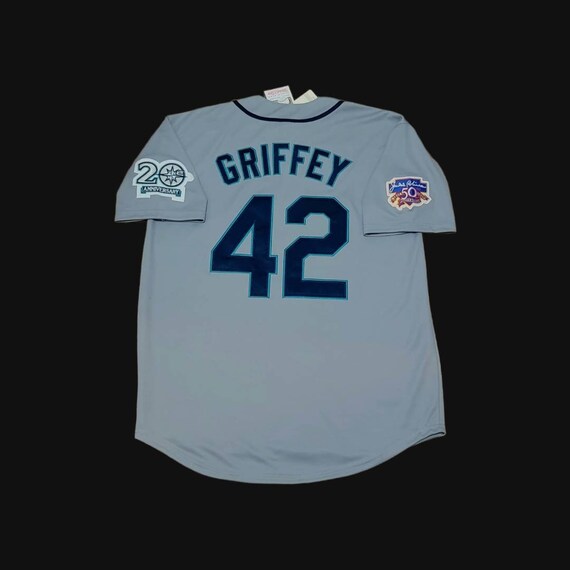 Ken Griffey Jr Seattle Mariners Jersey Gray 1997 Jackie 