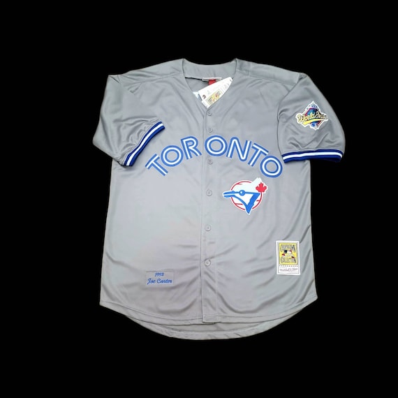 TORONTO BLUE JAYS JOE CARTER 1993 MITCHELL & NESS WORLD SERIES AUTHENTIC  JERSEY