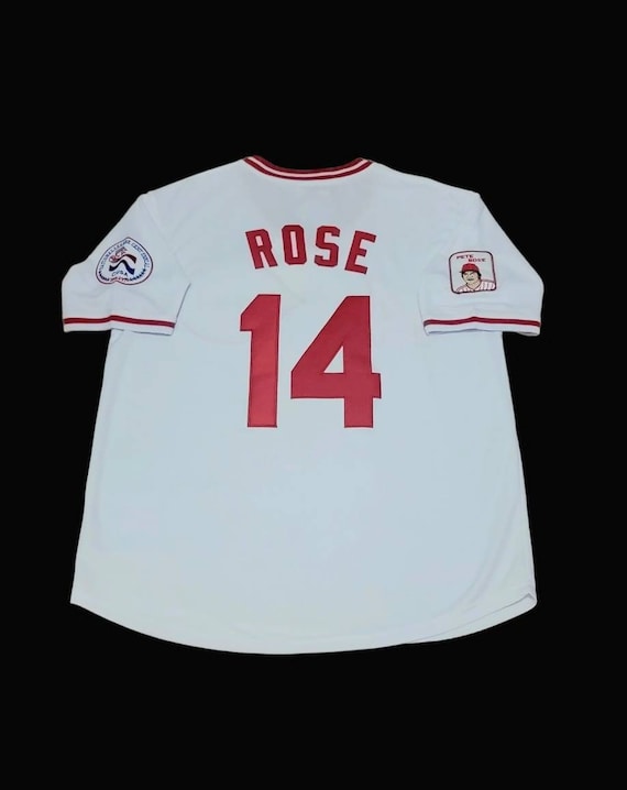 Pete Rose Jersey Cincinnati Reds 1976 Mens Pullover Stitched 
