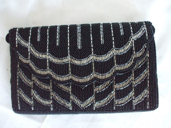 Bonwit Teller - Beaded Clutch Purse - Vintage - Ha