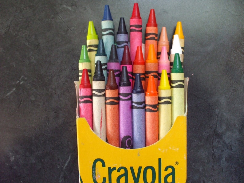 Crayola Crayons Made In Canada Binney & Smith Lindsay Ont. Etsy