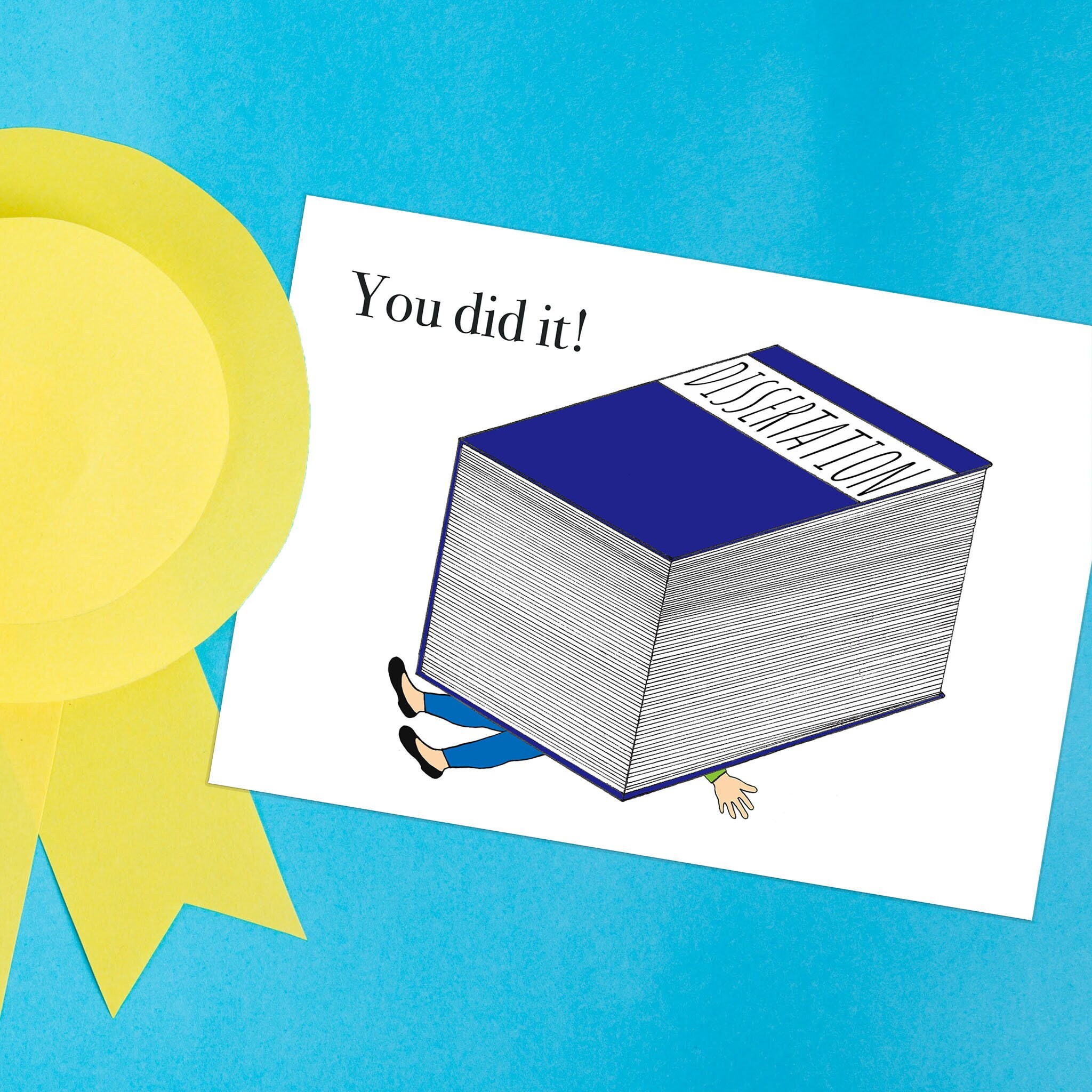 Dissertation Card Dissertation Casualty Card, Funny Phd Graduation Greeting Card ...