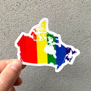 Pride Canada Aufkleber, kanadischer LGBTQ Aufkleber, Pride Flagge Aufkleber