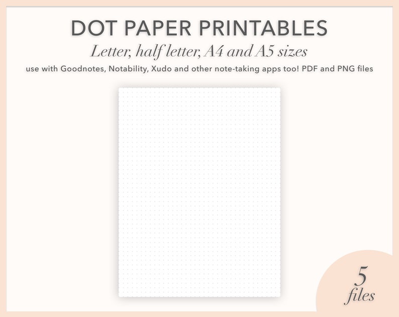 Printable Bullet Magazine Dot Paper, 8.5x11\ graphic about Printable Dot Paper for Bullet Journal called Printable Bullet Magazine Dot Paper, 8.5x11\