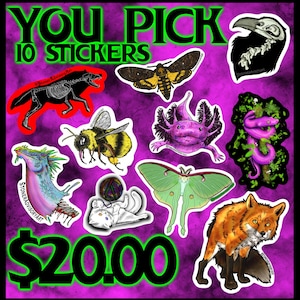 Stoner Addictory Art DU WÄHLST 10 Sticker Pack
