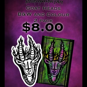 Stoner Advisory Art Ziegenkopf Sticker Bundle