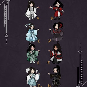 MXTX Danmei 3&quot; Keychains