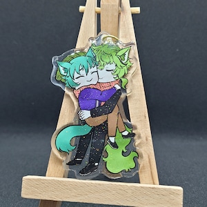 Custom Commission YCH Chibi Kemonomimi 3&quot; Acrylic Keychain (Please Read Description!)