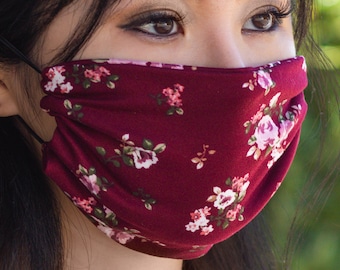 Floral Face Mask Etsy