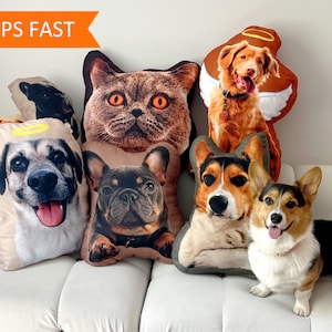 Custom Pet Pillow, Dog Throw Pillow 3D Pillow Pet Photo Pet Cat Pillow Custom, Personalized Pet Pillow