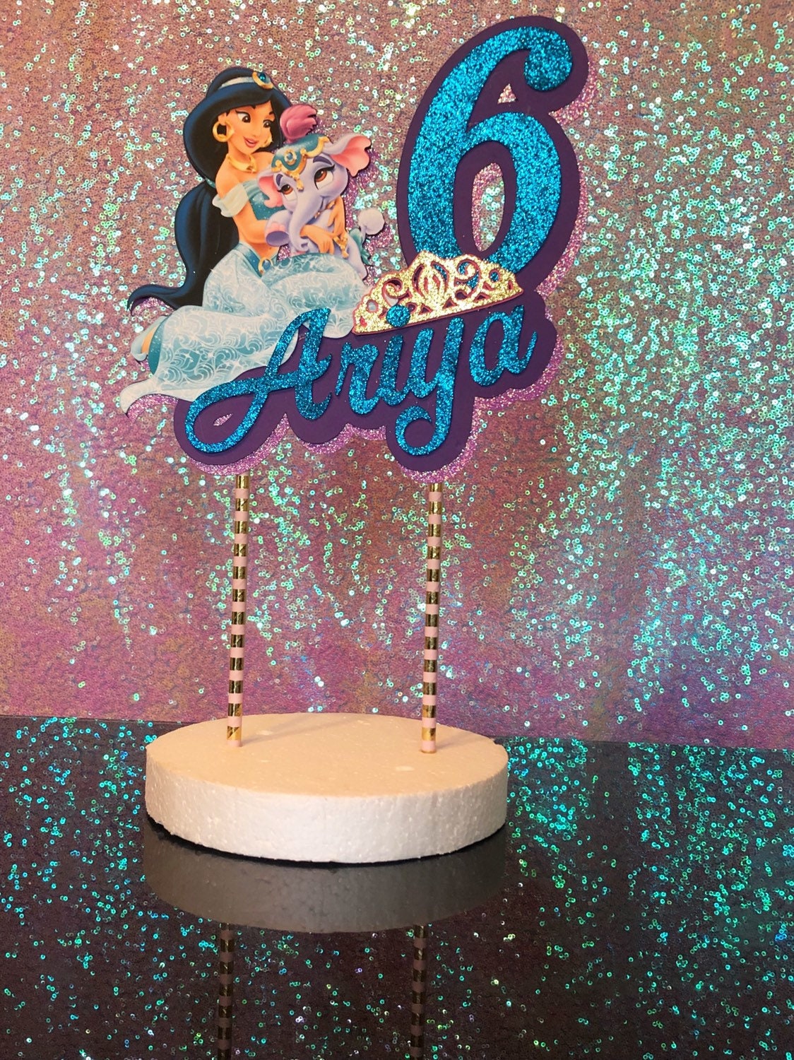 Princess Jasmine Cake Topper Printable