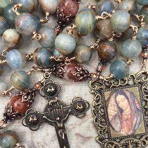 Our Lady of Guadalupe Handcrafted Gemstone Rosary