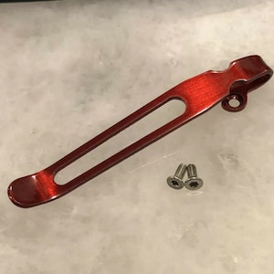 Red Titanium Deep Pocket Clip Ontario Rat 2 Knife 8860 8861 8862 8861BP 8848CB