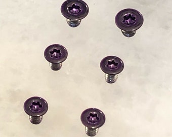 Purple Replacement Scale &pivot screws for Spyderco Paramilitary 2 - Set of 6