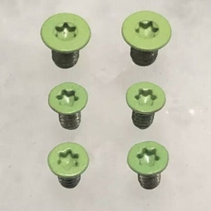 Zombie Green Screw Set voor Spyderco Paramilitary 2 Pivot en Weegschalen - Set van 6pc