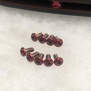 Translucent Red Stainless Steel Screws Set For Benchmade Freek 560BK-1 Knife