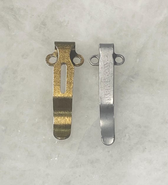 Golden Bronze Steel Deep Pocket Clip for Kershaw Cryo & Thermite