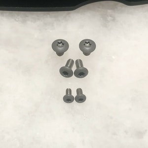 Flat Gray Screws Set For Spyderco Para 3 FRN Lightweight Knife C223PBK 6pcs