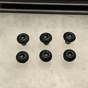 Black Stainless Steel Screws for Spyderco Canis C248CFP Knife Pivot and Handle