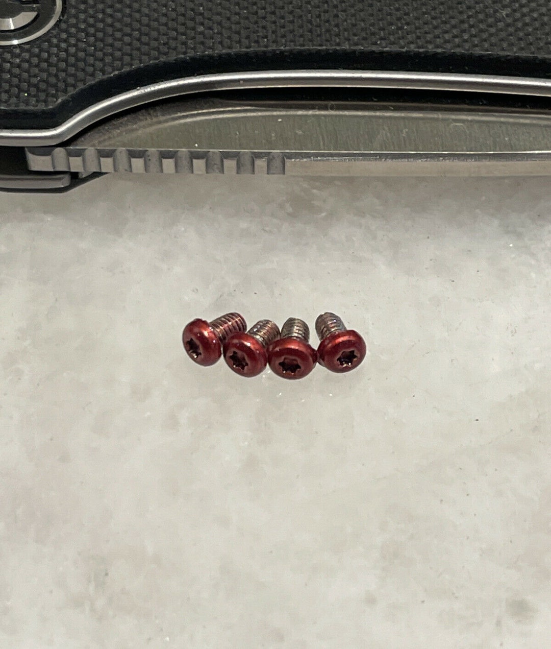 Red Torx Fasteners Red Stainless Steel T6 Torx Screws Set for CIVIVI Elementum Knife ...