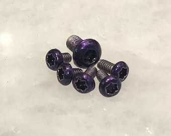 Purple Screws Set For Kershaw 1776 Link Aluminum Handle Pocket Clip & Pivot 6pcs