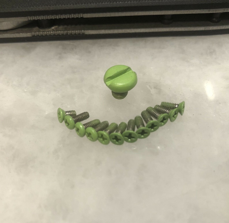 Zombie Green Screw Set For Emerson Folder CQC-7 CQC-8 CQC-15 Knife Set Of 13pcs image 1