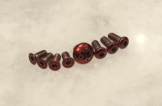 RED Screws Set for Cold Steel Code 4 Knife Pivot Handle and Pocket