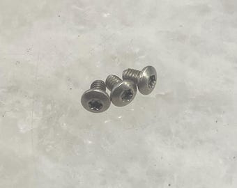 Stainless Steel T6 Torx Screws For Kershaw 1660 Leek Knife Pocket Clip & Blade Lock - 3pcs