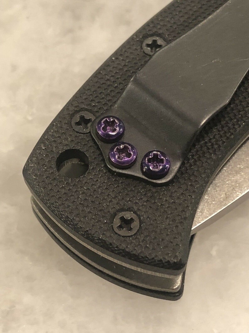 Purple Pocket Clip Screws For USA Emerson Knife CQC-7 A-100 CQC-