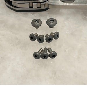 Graue Edelstahl Torx Schrauben für Spyderco Smock C240CFP Messer Drehgelenk und Griff