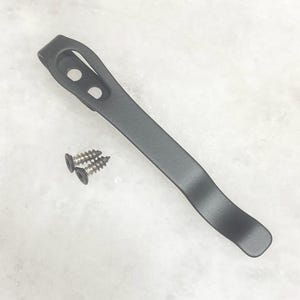 Flat Black Stainless Steel Deep Pocket Clip For Nebo Edge 2K Flashlight