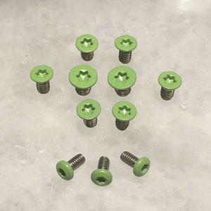 Zestaw śrub ze stali nierdzewnej Zombie Green do Spyderco Yojimbo 2 Yojumbo 2 Tip Up lub MXG