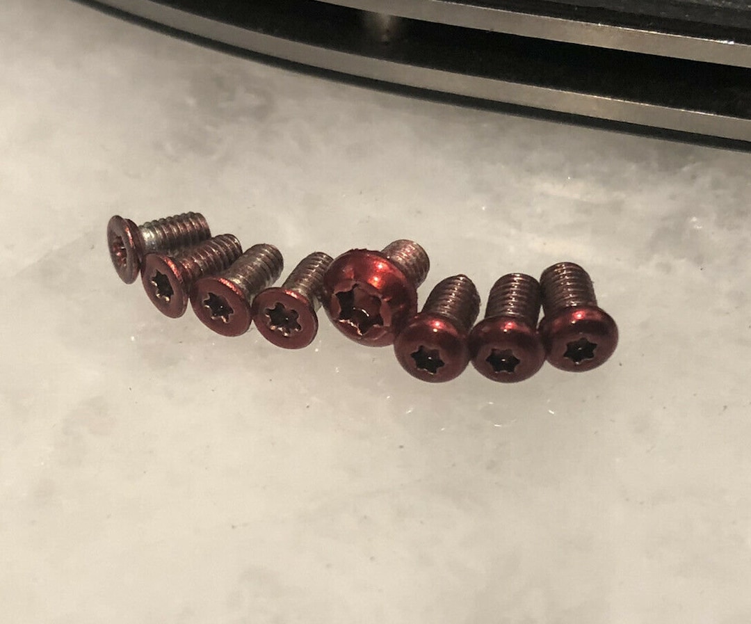 Red Torx Fasteners Translucent Red Torx Screws Set for Spyderco Ambitious & Persistence ...