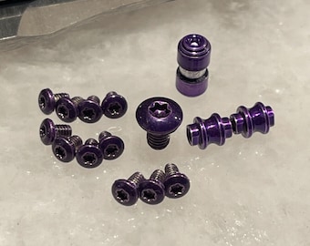 Translucent Purple Torx Screws, Thumb Stud & Standoff For Benchmade 940-2 Knife