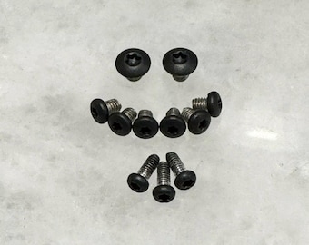Black Stainless Torx Screws for Spyderco Gayle Bradley 2 C134CFPS Knife Pivot Scale Pocket Clip