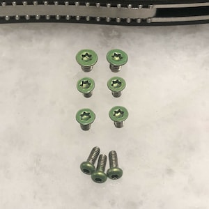 Translucent Green Stainless Screw Set for Spyderco Manix 2 G10 Knife Manix 2 XL