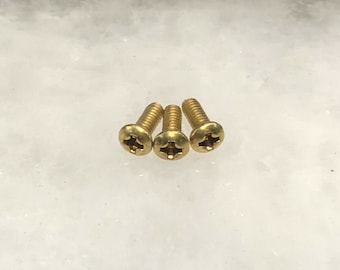 Parafusos de clipe de bolso de latão sólido para pasta de faca Emerson dos EUA Alça G10 - 3 unidades
