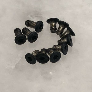 Matte Black T6 Torx Screws For Benchmade Bugout 535 Handle & Pocket Clip - 11pcs