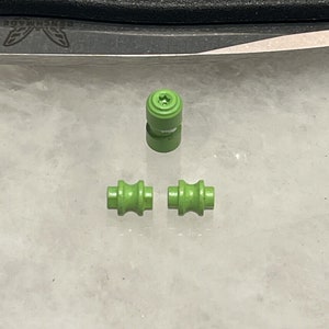 Zombie Green Aluminum Thumb Stud/Standoffs For Benchmade 535 Bugout Knife