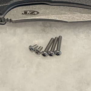Stainless Torx Screws Set For Zero Tolerance ZT0357 Knife Scale and Pocket Clip