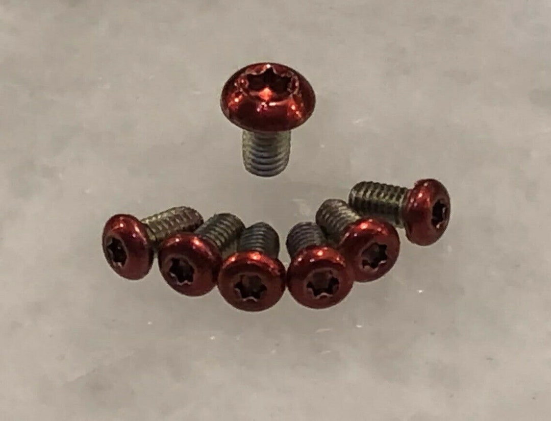 Red Torx Fasteners Translucent Red Pivot & Handle Torx Screws for Spyderco Resilience ...