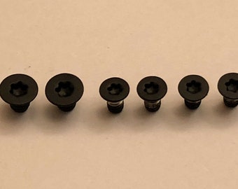 Black Replacement Scale & Pivot Screws for Spyderco Manix 2 XL G10 - Set of 6