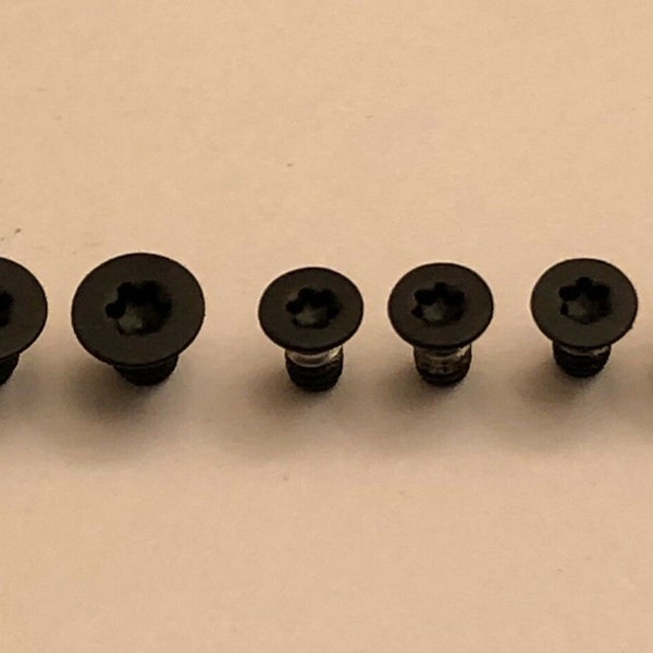 Black Replacement Scale & Pivot Screws for Spyderco Manix 2 XL G10 - Set of 6