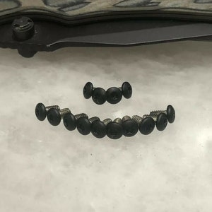 Flach Schwarz Edelstahl T6 Torx Schrauben Set für Hogue Deka Messer Ordner 14Stk
