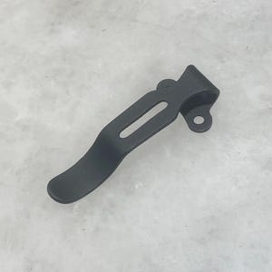 Flat Black Steel Deep Carry Pocket Clip For Coast Slayer LED PRO Flashlight
