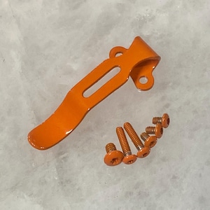 Rescue Orange Steel Deep Pocket Clip with Torx Screws For Kershaw 1620 Scallion Liner Lock Knife